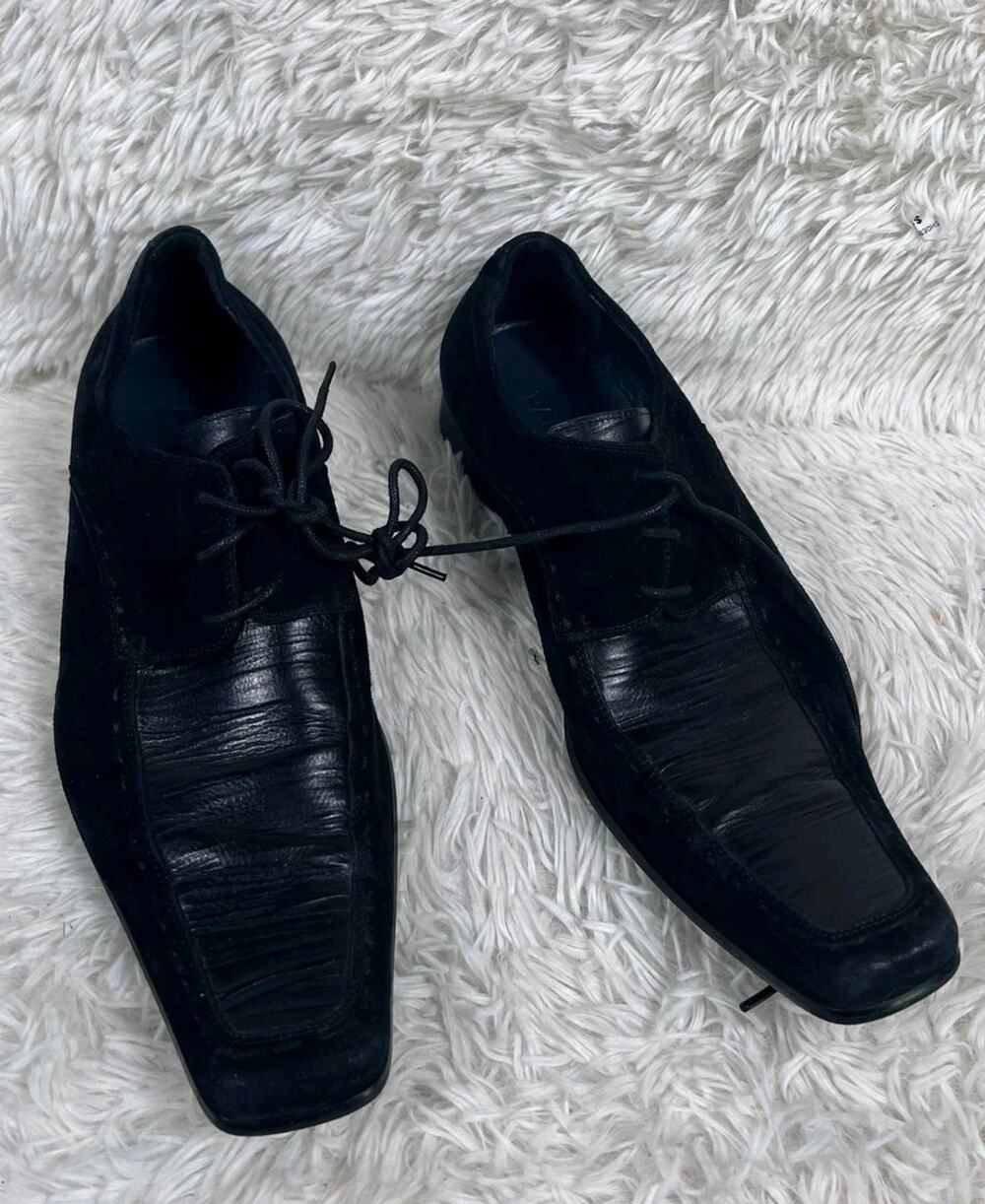 Paradox London Upper Leather Dress Shoes Mens 41 US 8 Black Lace Up Hand Made
